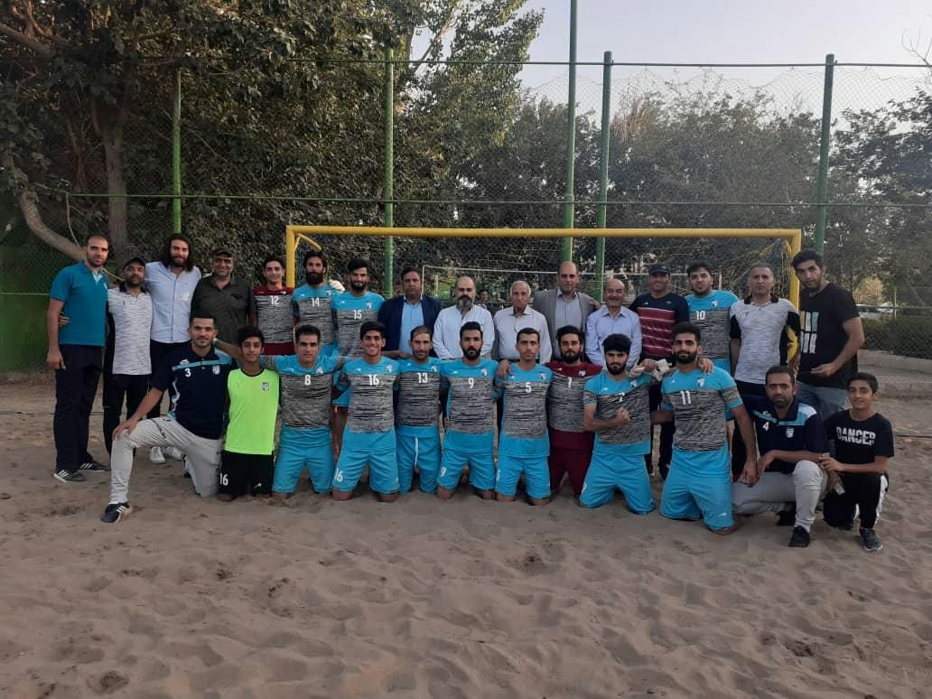 علی قاسمی؛ بازیکن تیم فرش حداد، قهرمان لیگ برتر فوتبال ساحلی کشور