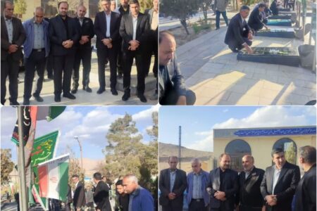 مراسم غبارروبی و عطرافشانی گلزار مطهر شهدای ورپشت به مناسبت هفته بسیج برگزار شد