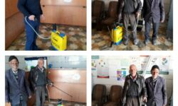 ضدعفونی کامل پست‌بانک ورپشت توسط پرسنل خدوم دهیاری برای حفاظت از سلامت اهالی