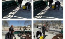 گزارش اقدامات بهداشتی دهیاری ورپشت  ضدعفونی ایستگاه تاکسی و استراحتگاه عمومی  تاریخ: ۱۲ اسفند ۱۳۹۸