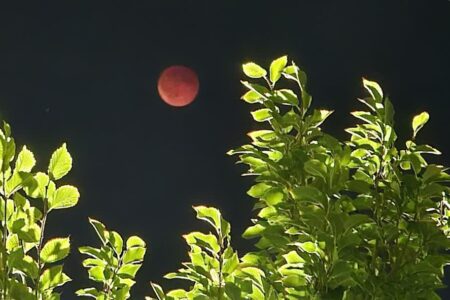 روایت شبی رؤیایی در آسمان ورپشت؛ ماه‌خونی باشکوه ۱۶ شهریور ۱۴۰۴ در قاب دوربین‌های اهالی روستا